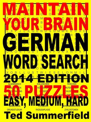 cover image of Maintain Your Brain German Word Search, 2014 Edition